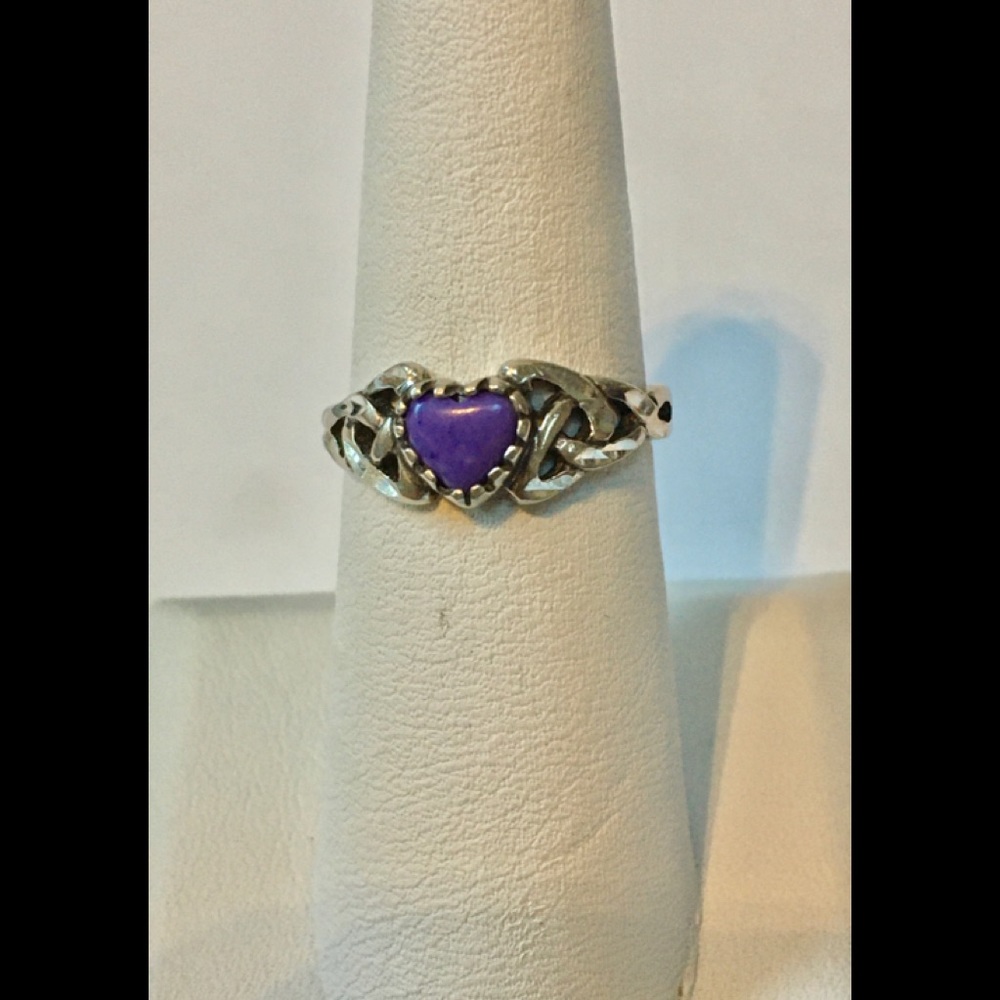 Sterling Silver & Sodalite Heart Celtic Design